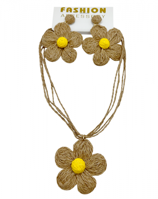 Set Colier & Cercei FLOWER, Maro [1]