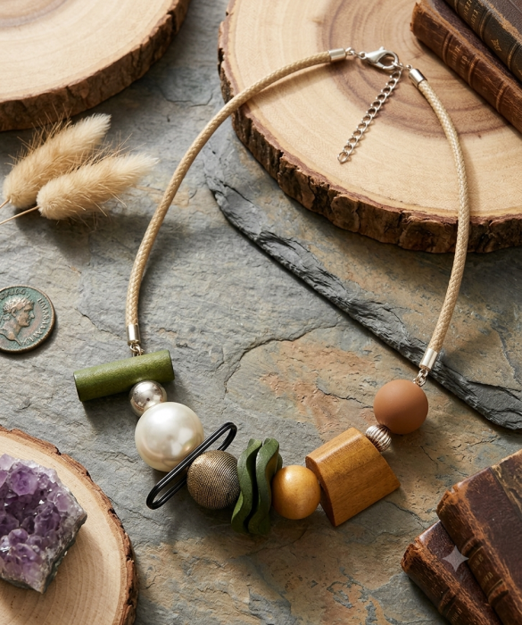 Colier scurt cu margele FOREST PEARL [2]