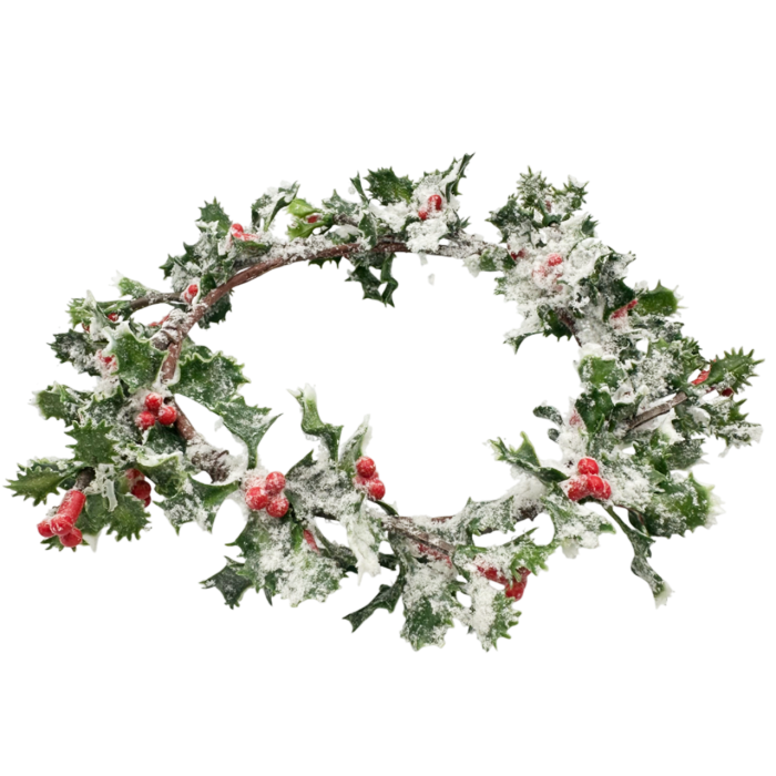 Coronita Craciun cu frunze ilex ninse LEXY, 12cm [2]