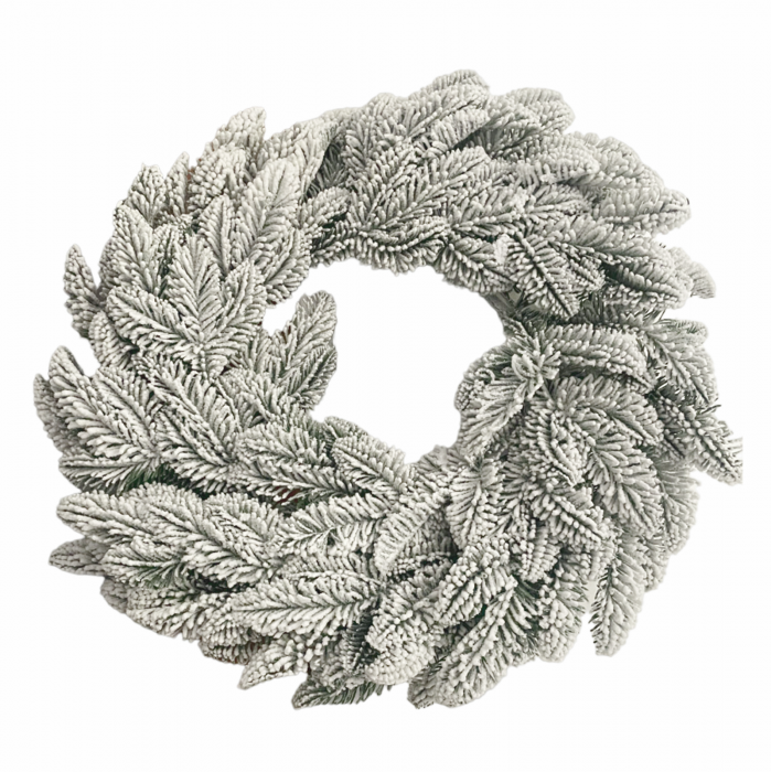 Coronita Craciun cu crengute brad FROSTY, 50cm [2]