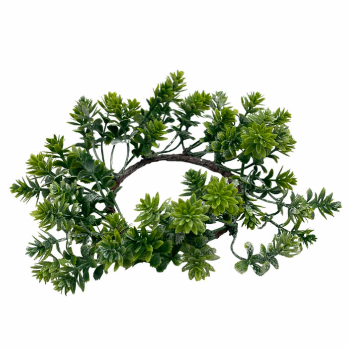 Coronita decor lumanare Craciun BELLE, Verde, 10cm [1]