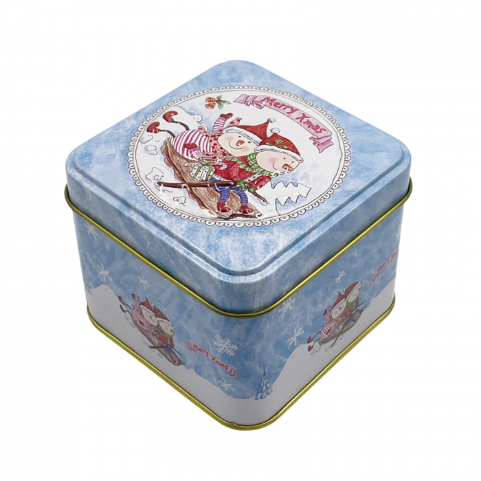 Cravata CHRISTMAS TIME in cutie metal, Rosu [3]