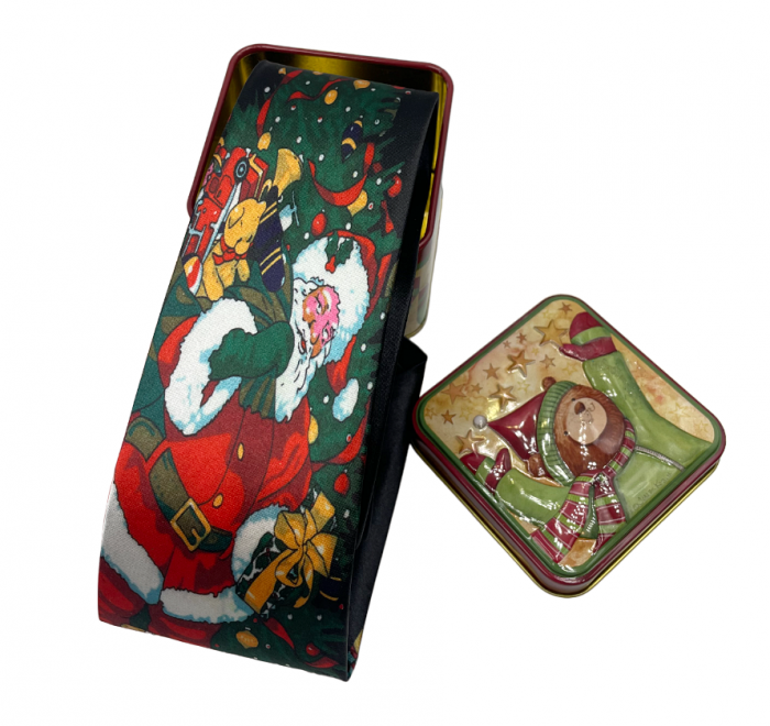 Cravata MAGIC SANTA in cutie metal, Negru [3]