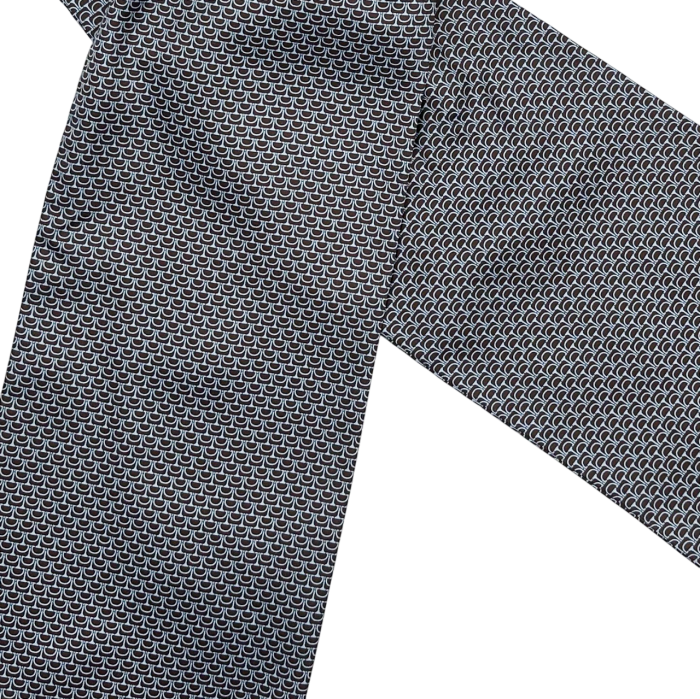 Cravata matase ASCOT ENZO, Negru Alb [2]