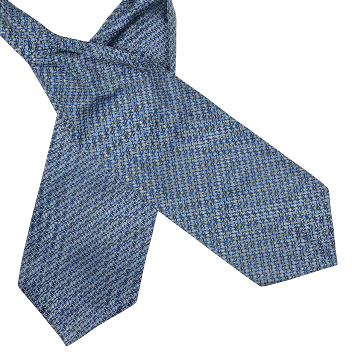 Cravata matase ASCOT ANCHOR, Albastru [1]