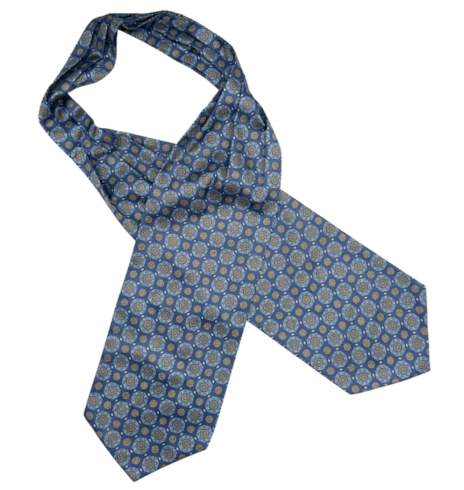 Cravata matase ASCOT CESAR, Bleumarin [1]