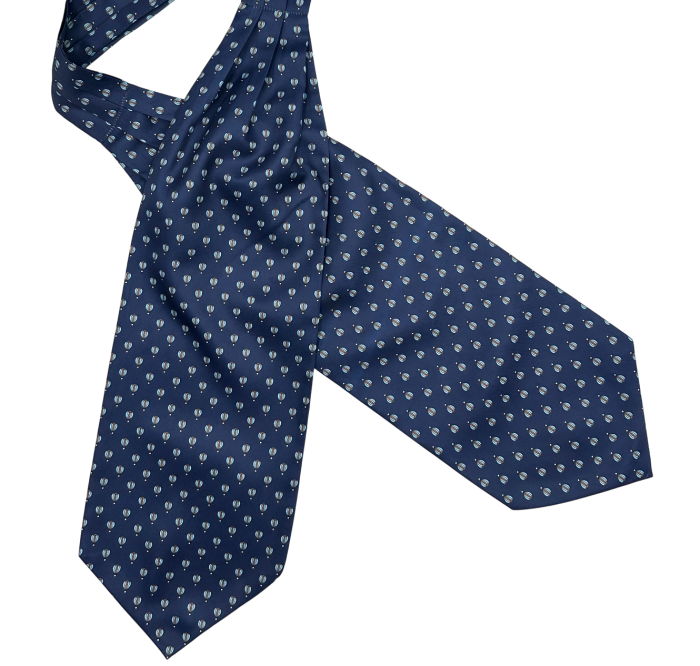 Cravata matase ASCOT FRANCO, Bleumarin [1]