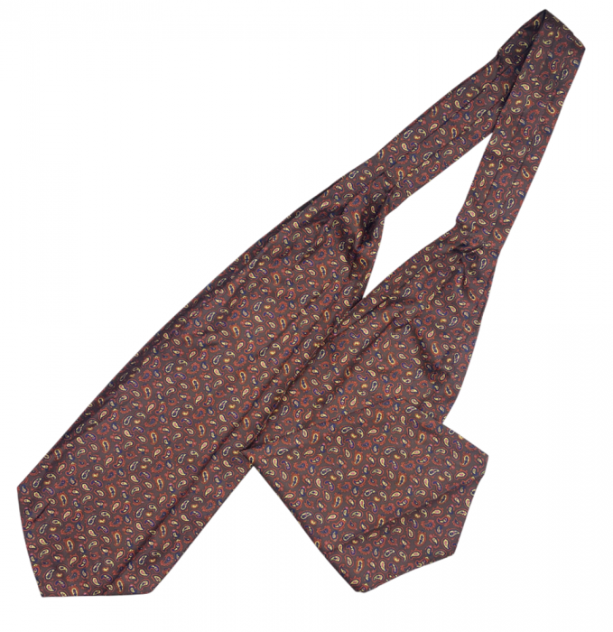 Cravata matase ASCOT WILLIAM, Maro [2]