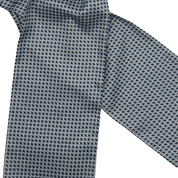 Cravata matase ASCOT HENRY, Negru Alb [3]
