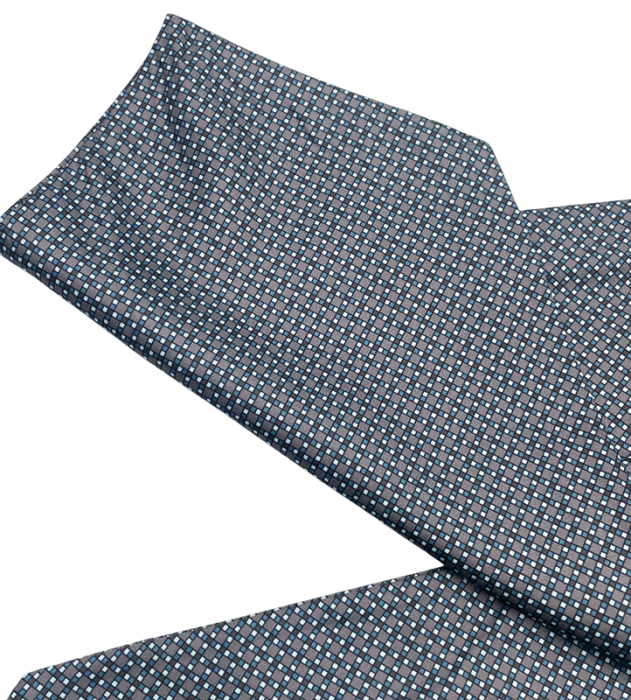 Cravata matase ASCOT AVERY, Gri Bleu [3]