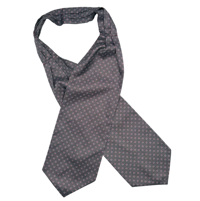 Cravata matase ASCOT TOMMASO, Bordo Verde [3]