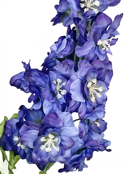 Creanga cu flori artificiale KARRA, Albastru, 80cm [2]