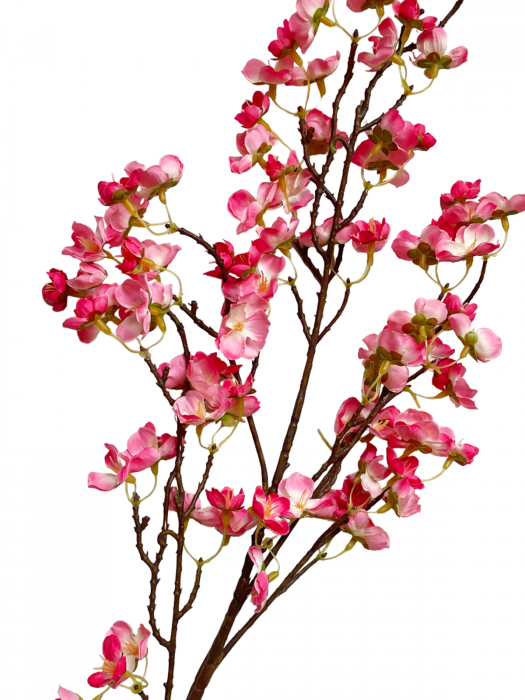 Crenguta cu flori artificiale BLOSSOM, Roz, 50cm [3]