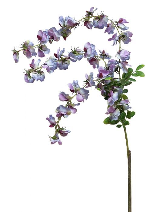 Creanga Glicina artificiala WILMA, Mov, 100cm [4]