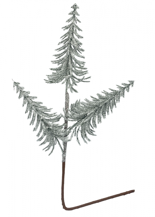 Creanga decor Craciun cu braduti FROSTY, 55cm [1]