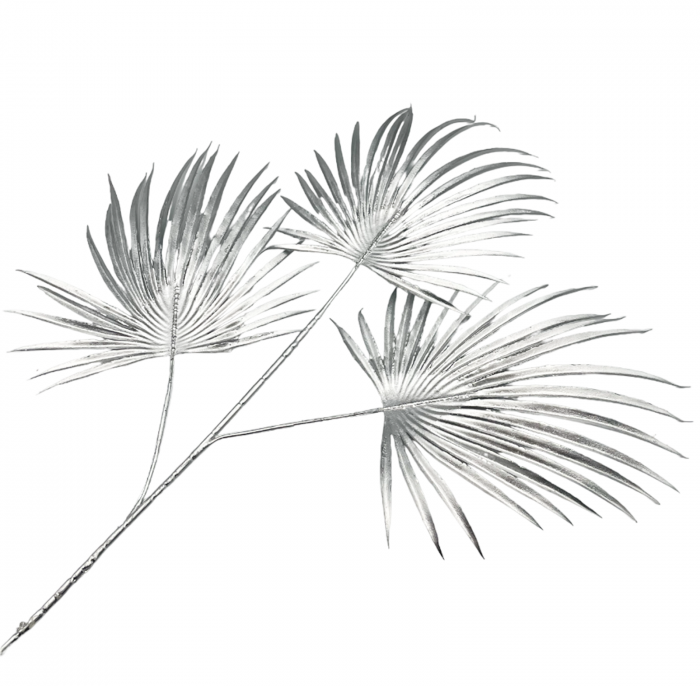 Creanga decorativa ALMA, Argintiu, 70cm [1]