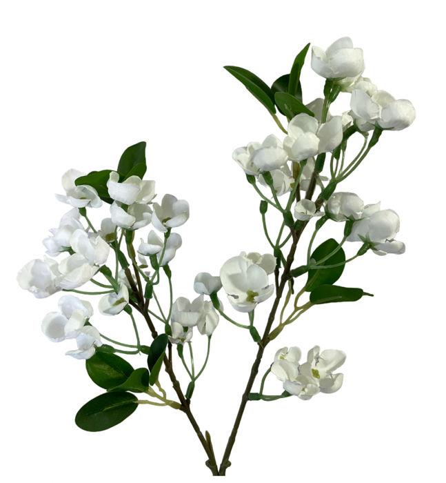 Iasomie artificiala JASMINE, Alb, 60cm [3]