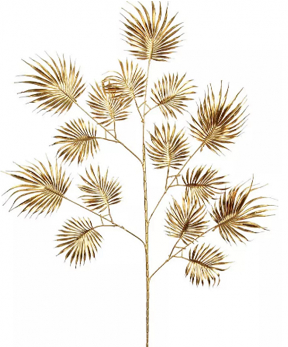 Creanga decorativa PALM, Auriu, 55cm [1]