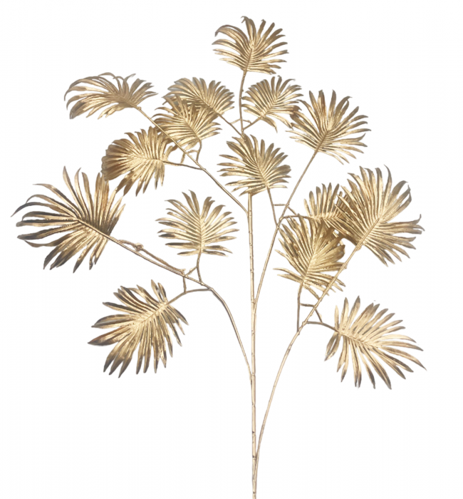Creanga decorativa PALM, Auriu, 55cm [2]