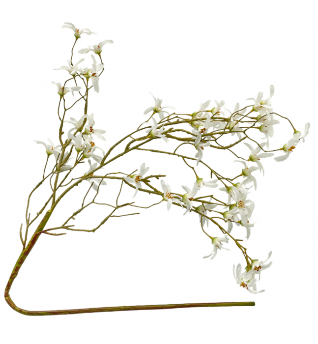 Crenguta cu flori artificiale STAR, Alb, 80cm [3]
