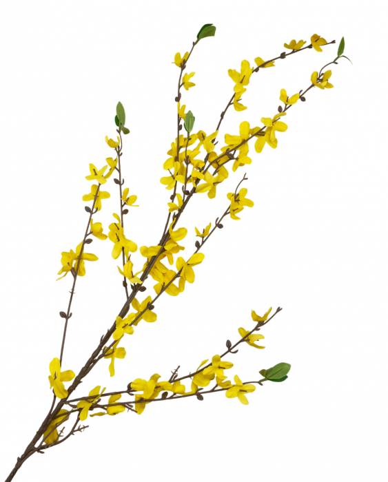 Ramura decorativa cu flori SIMON, Galben, 100cm [1]