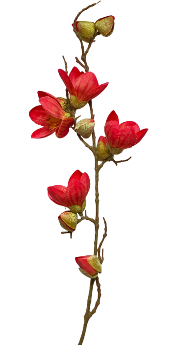 Magnolie artificiala BEAUTY, Roz purpuriu, 100cm [2]