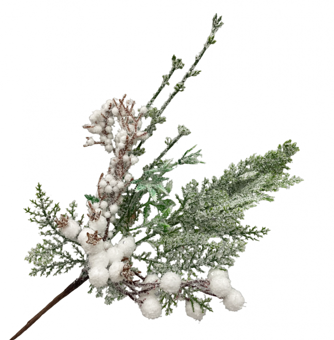 Ornament Craciun FREEZY, Alb, 30cm [2]