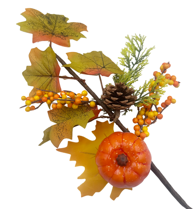 Crenguta decorativa cu dovleci AUTUMN PUMPKIN [3]