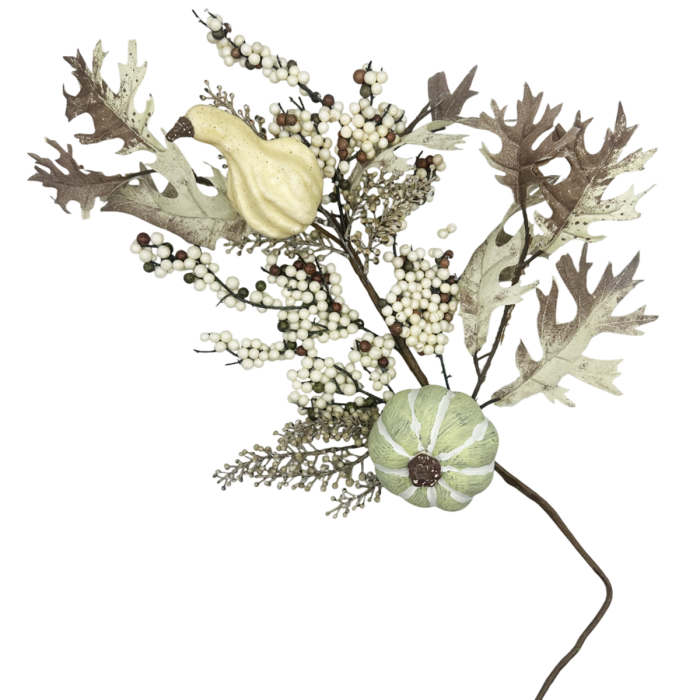 Creanga Decor de Toamna HARVEY, Verde, 80cm [1]