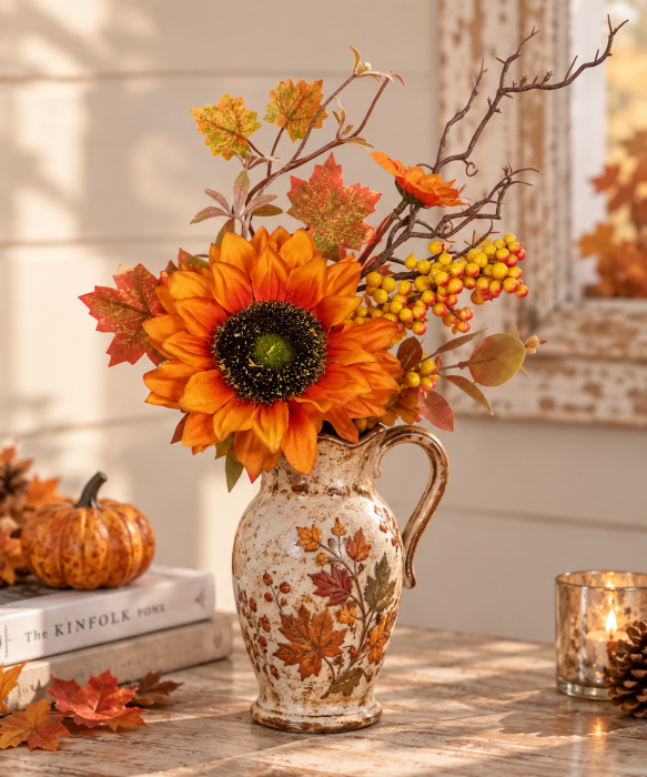 Crenguta decorativa cu floarea soarelui AUTUMN SUN [3]
