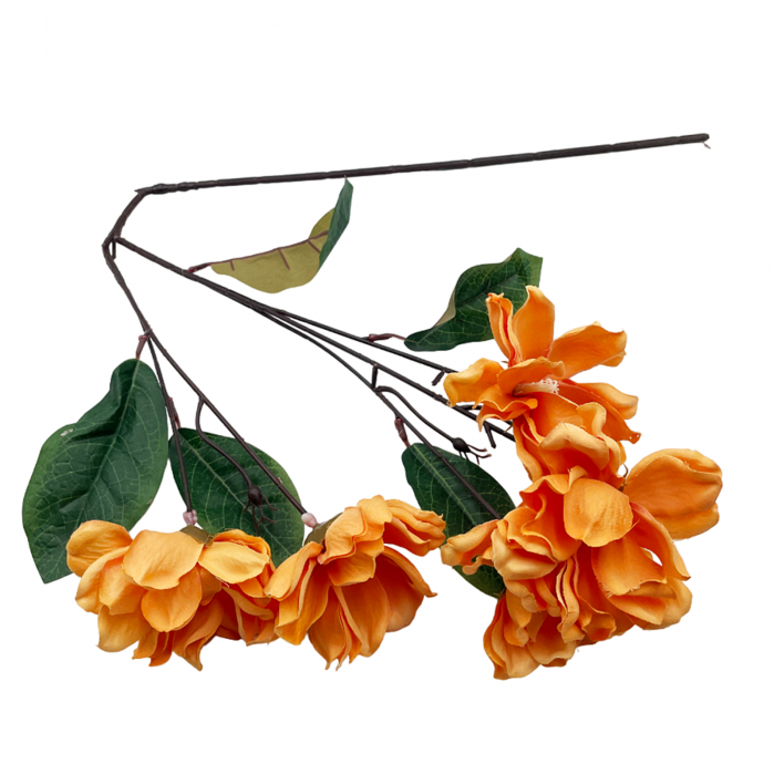 Crizantema artificiala BEAUTY, Portocaliu, 75cm [2]