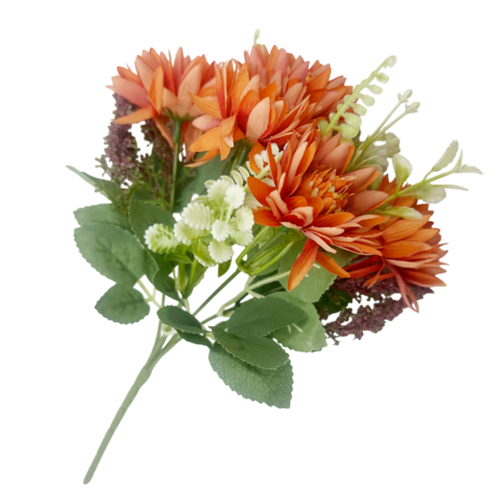 Crizanteme artificiale DARLA, Portocaliu, 30cm [1]