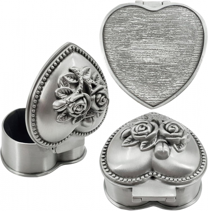Cutie pentru bijuterii CAMILLE, Antimoniu, 5x3cm [2]