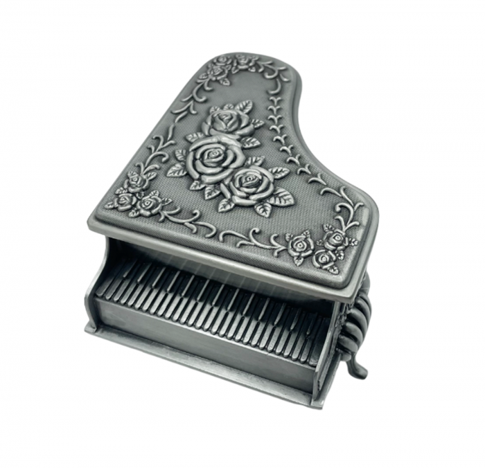 Cutie pentru bijuterii PIANO, Antimoniu, 9x6x5cm [2]