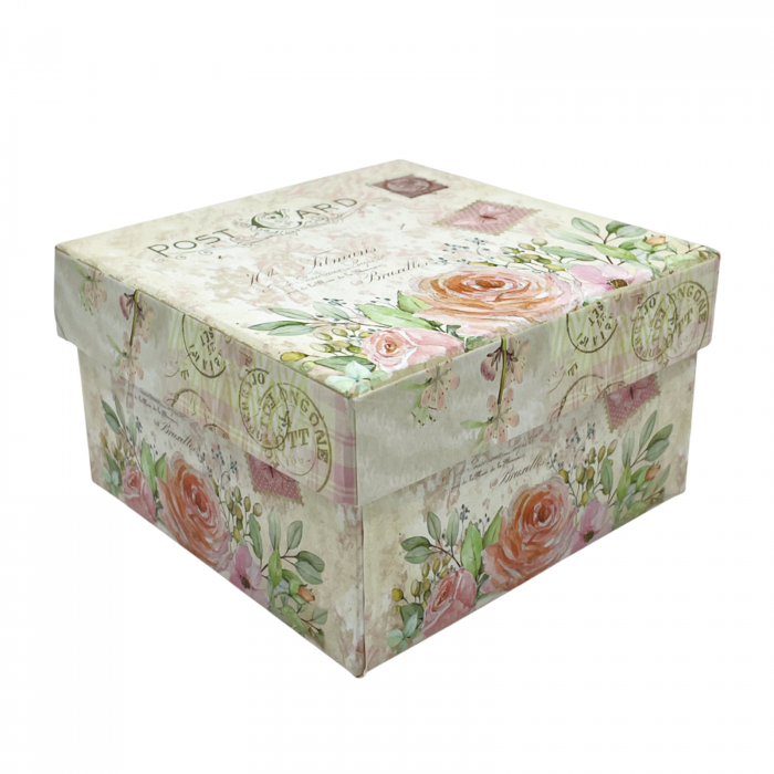 Cutie cadou ROSES, 12.5x12.5x7.5cm [1]