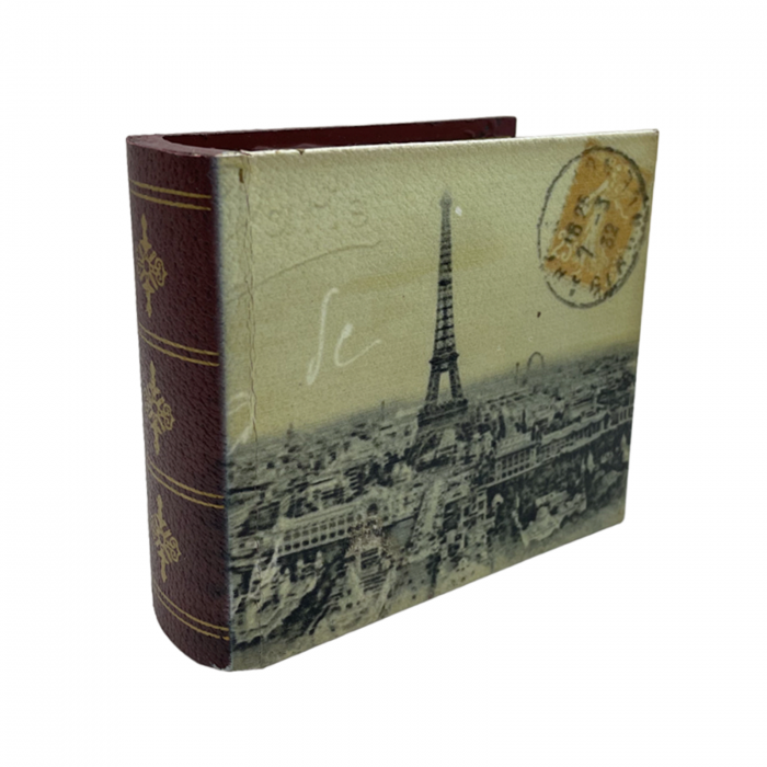 Cutie tip carte ANTIQUE, Lemn, 11x10x4cm [6]