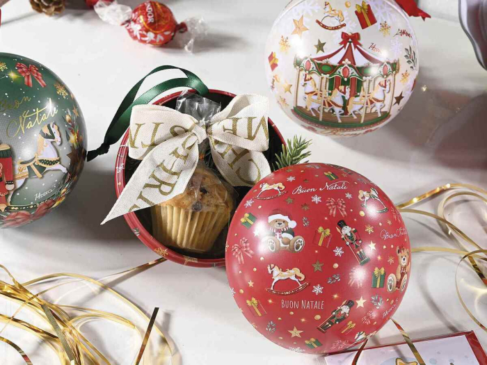 Cutie metalica pentru dulciuri - Glob de Craciun CANDY [4]