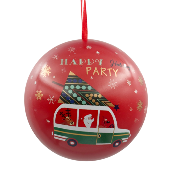 Cutie metalica pentru dulciuri - Glob de Craciun JOY [5]