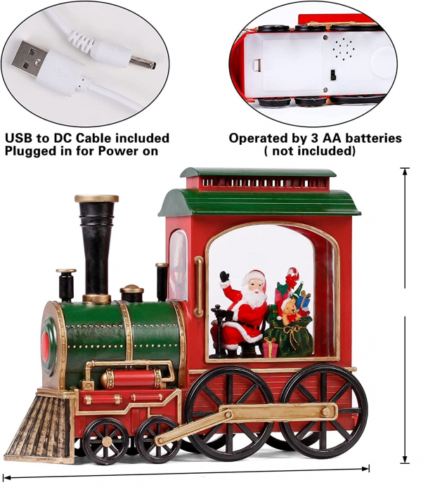 Cutie muzicala Craciun Locomotiva LED Magic [4]