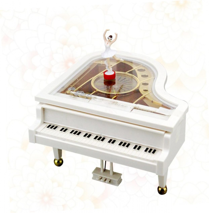 Cutie muzicala Pian MOVING BALLERINA, 20x22x12cm [5]