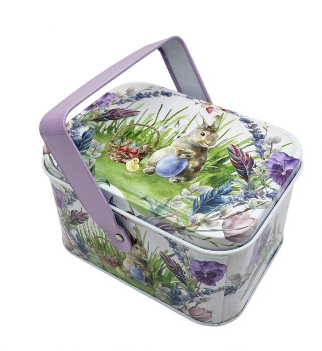 Cutie pentru dulciuri de Paste PURPLE, 11x8x6cm [1]