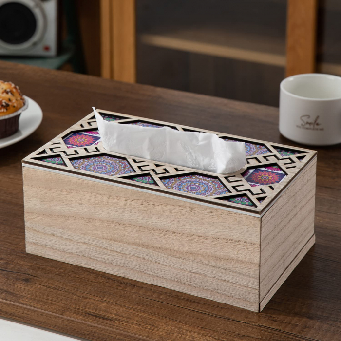 Cutie pentru servetele MAROCCO, Mov, 24x14x10cm [2]