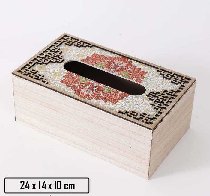 Cutie pentru servetele MAROCCO, Rosu, 24x14x10cm [6]