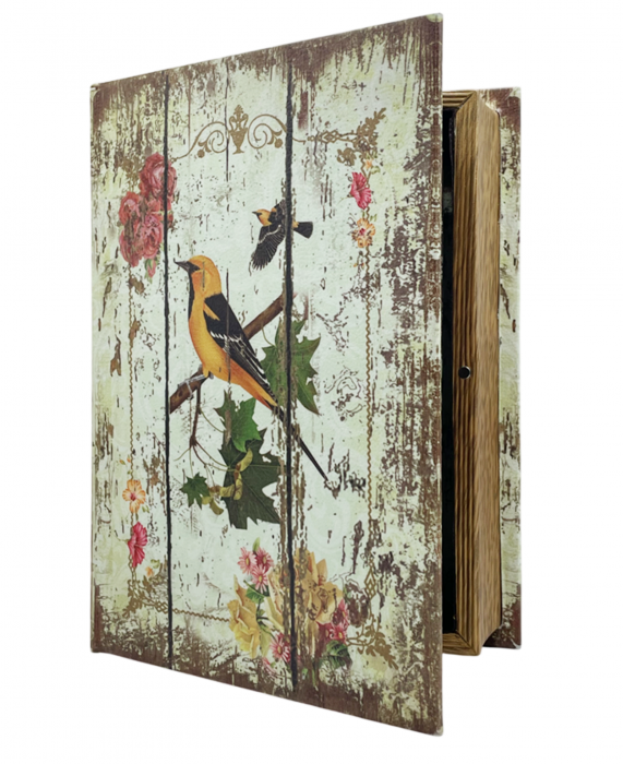 Cutie tip carte BIRDIE, 18x5x24cm, Lemn [3]