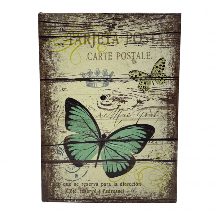 Cutie tip carte BUTTERFLY, 18x5x24cm, Lemn [2]