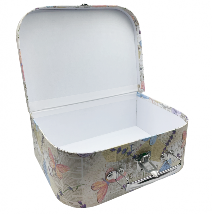 Cutie de cadou tip valiza ROSA, 20x16x8.5cm [6]