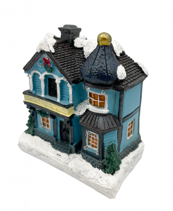 Casuta Craciun cu led-uri VILLAGE, 9x10cm [3]