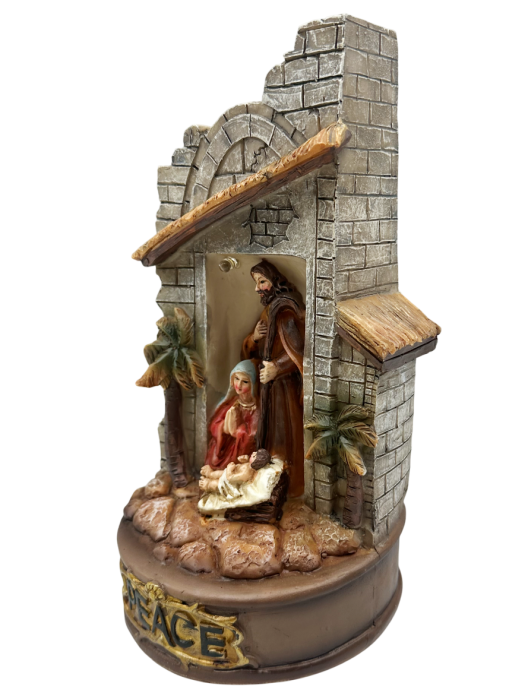Decor Craciun - Scena religioasa NATIVITY, Muzica si LED, 20cm [2]