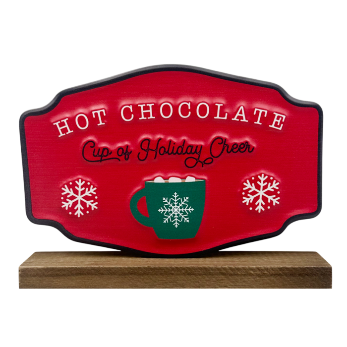 Decor de Crăciun – Tăbliță „HOT CHOCOLATE” [1]