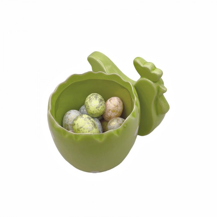 Gaina cu suport pentru ou SIMY, Verde, 9x8cm [3]
